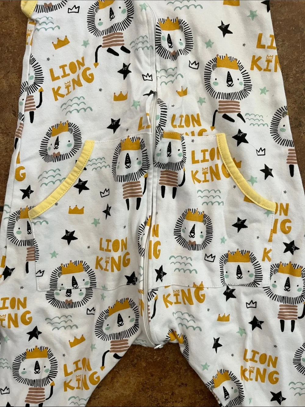 Furtom Lion King Sleeveless Sleepsack Romper Size M